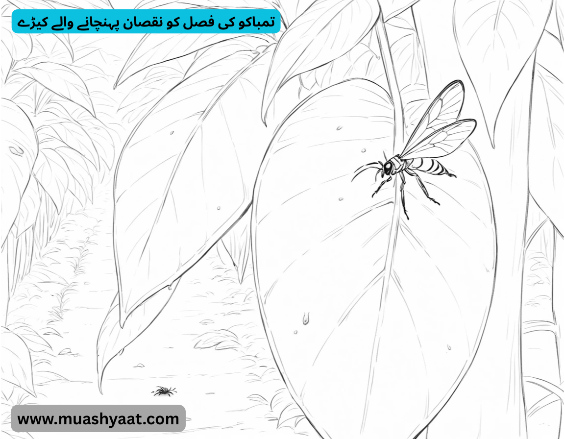 تمباکو کی فصل کو نقصان پہنچانے والے کیڑے