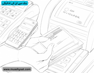 بنک سے ان کی ادائیگی