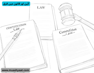 آئین اور قانون میں فرق