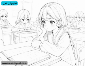  تعلیم کی کمی