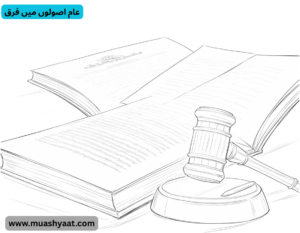 عام اصولوں میں فرق