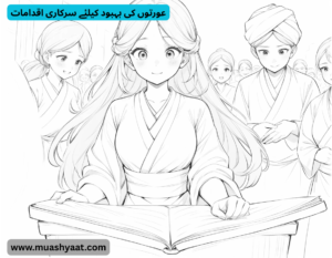 عورتوں کی بہبود کیلئے سرکاری اقدامات