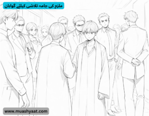 ملزم کی جامہ تلاشی کیلئے گواہان