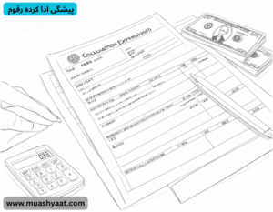  پیشگی ادا کردہ رقوم
