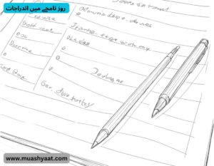 روز نامچے میں اندراجات 