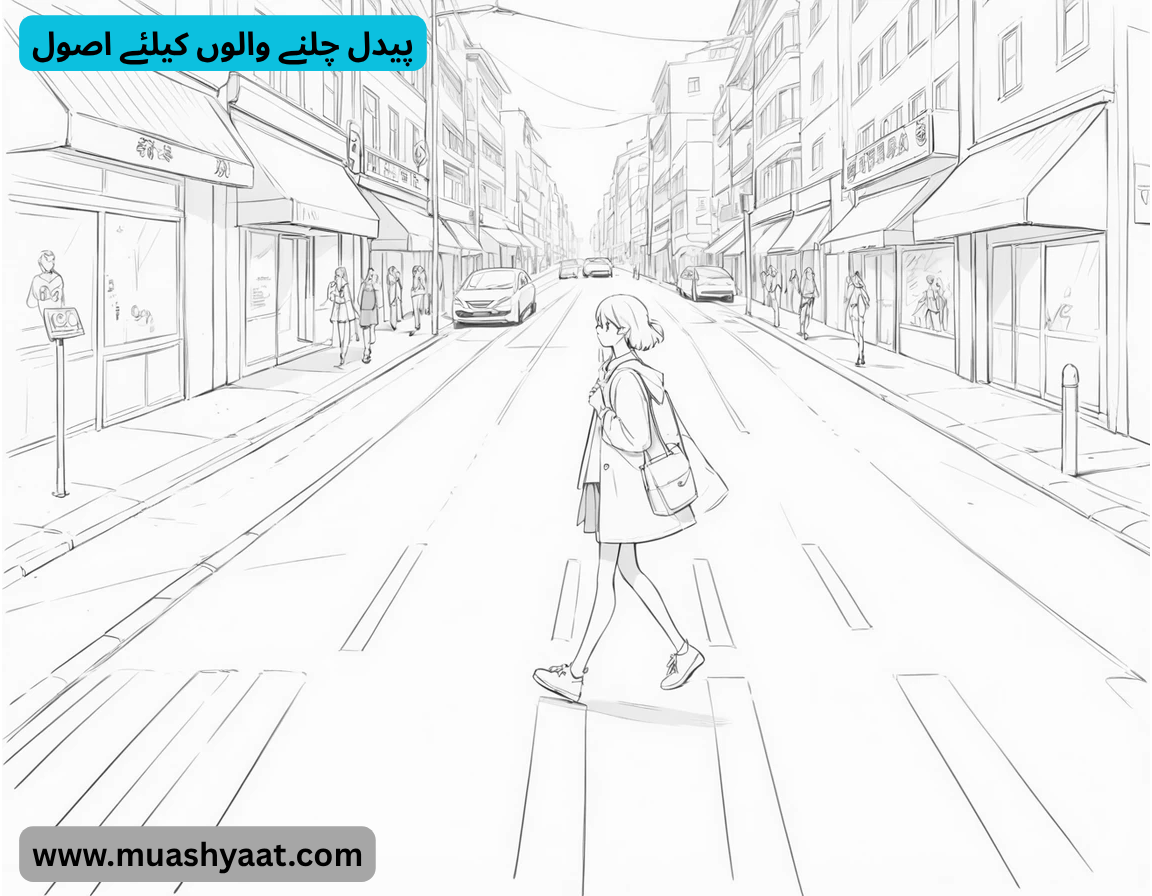 پیدل چلنے والوں کیلئے اصول