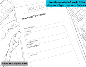 مواد کی قسم کی انشورنس پالیسیاں