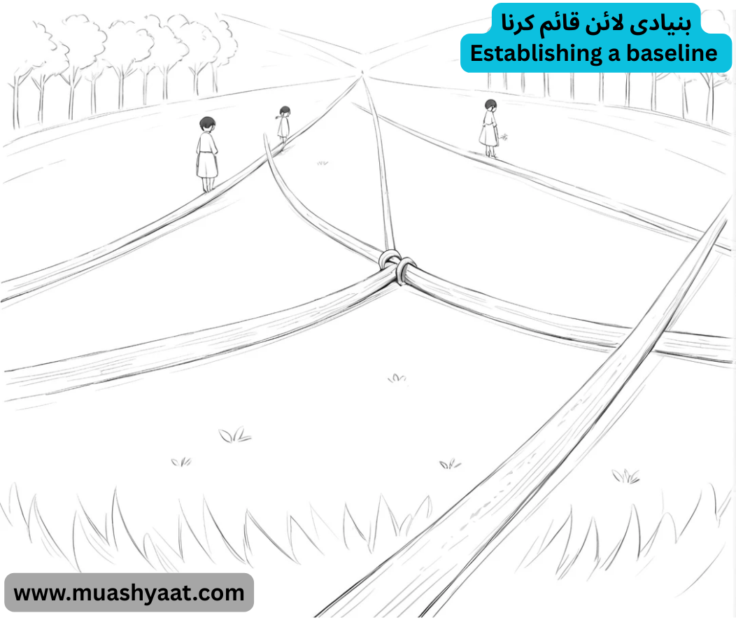 بنیادی لائن قائم کرنا