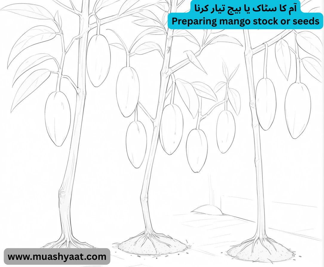آم کا سٹاک یا بیج تیار کرنا