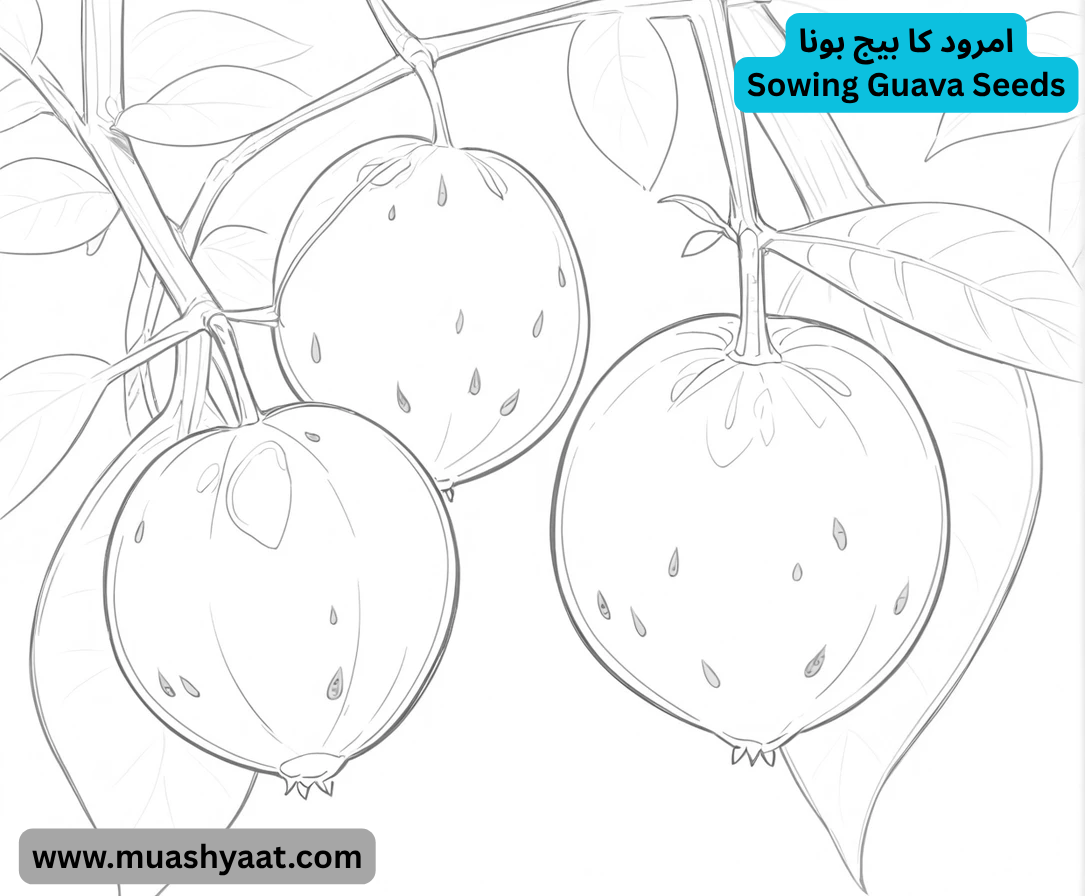 امرود کا بیج بونا