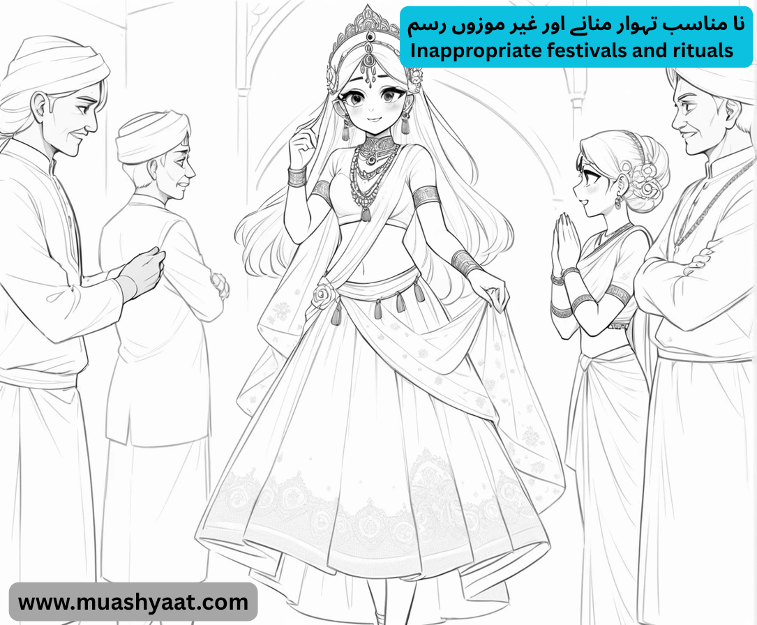 نا مناسب تہوار منانے اور غیر موزوں رسم