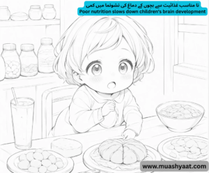 نا مناسب غذائیت سے بچوں کے دماغ کی نشونما میں کمی