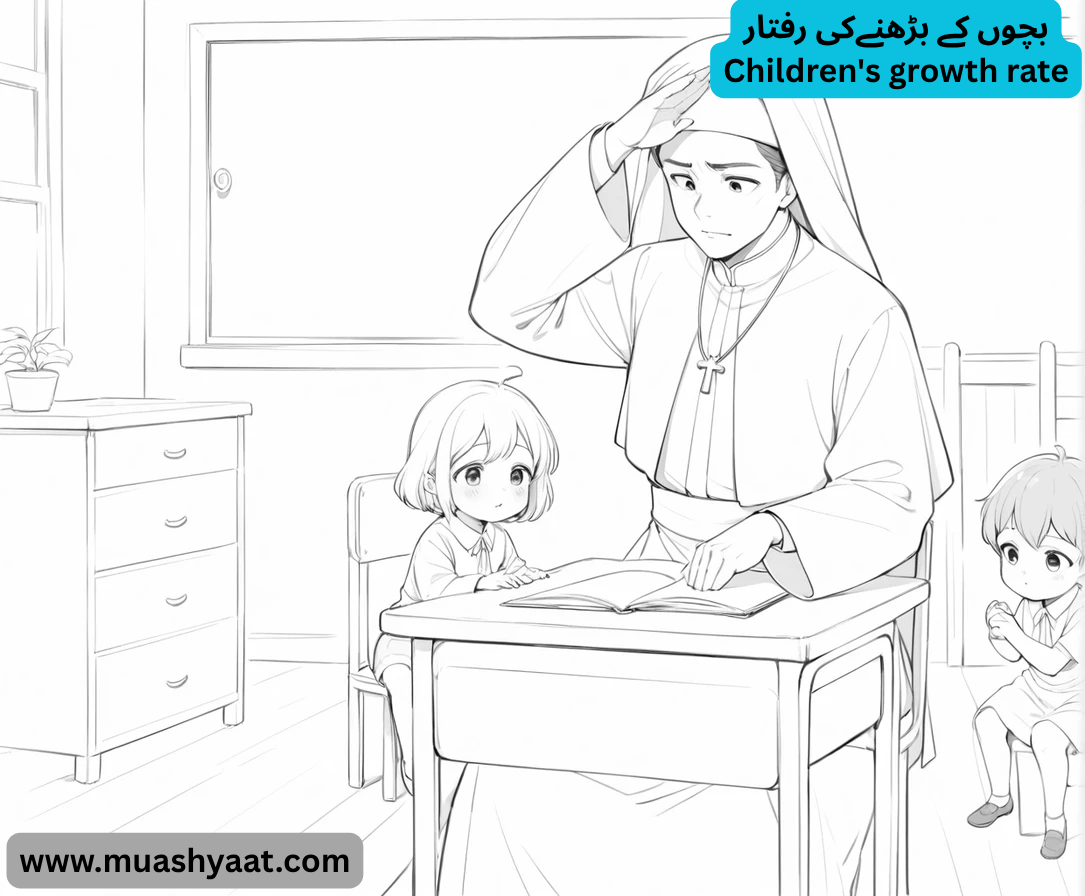 بچوں کے بڑھنےکی رفتار