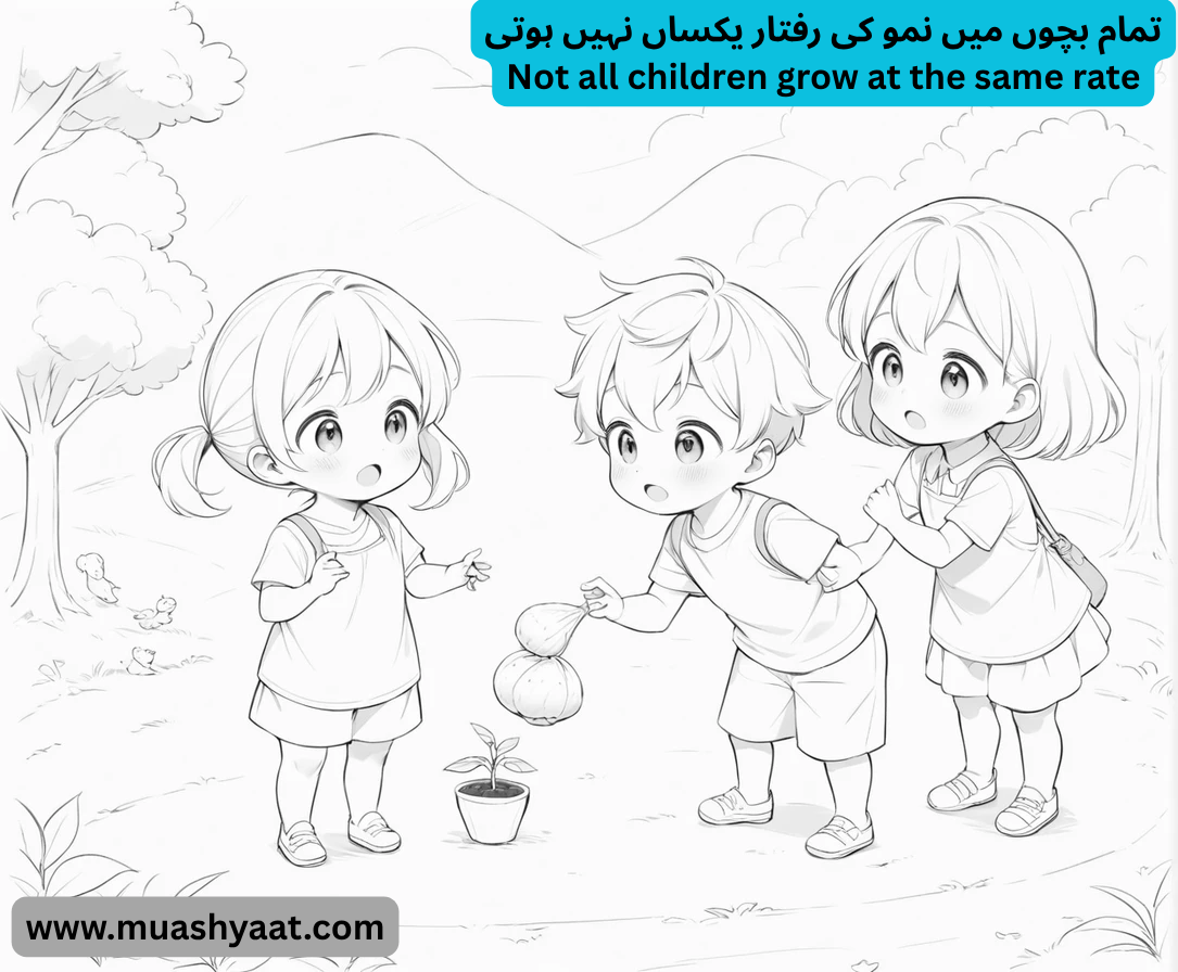 تمام بچوں میں نمو کی رفتار یکساں نہیں ہوتی